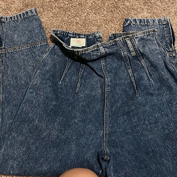 alternating currents Denim - Vintage Alternating currents acid wash jeans